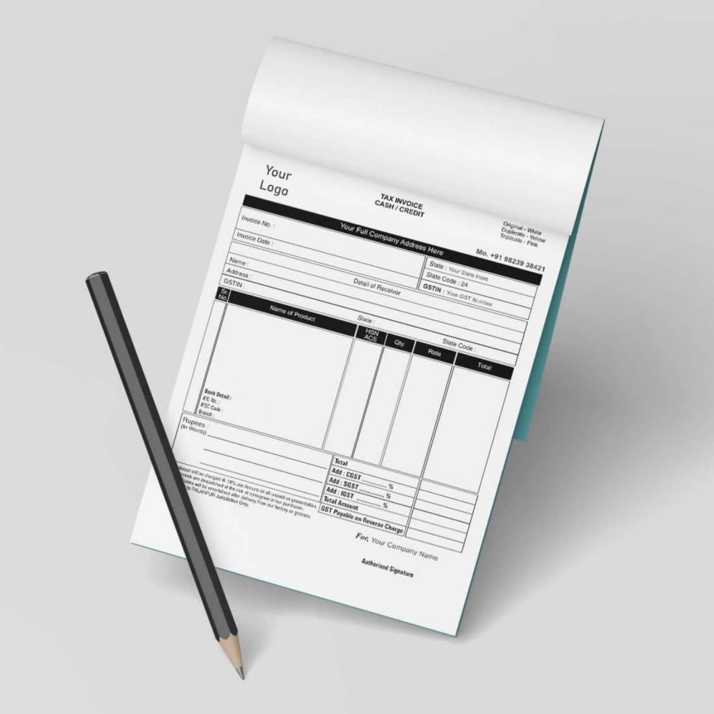 Custom Bill Book Printing – Personalized & Professional