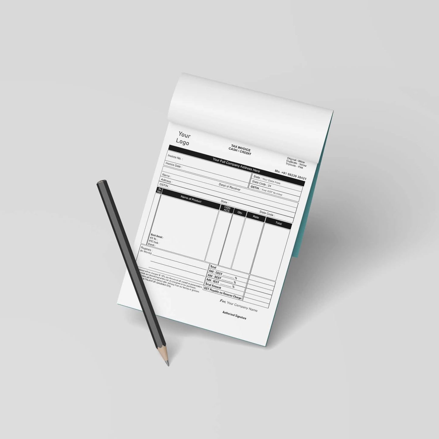 Custom Bill Book Printing